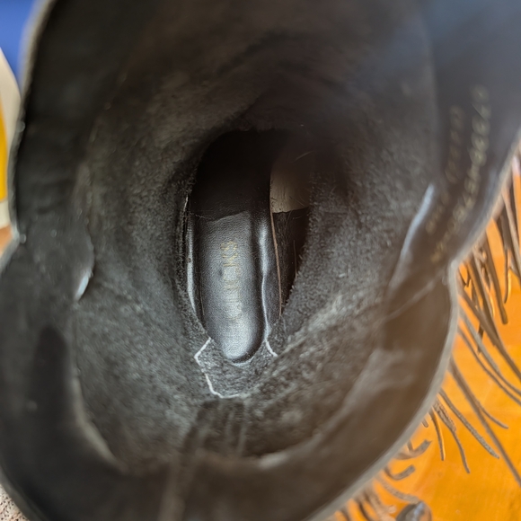 Fringed Leather Cowboy Boots - Picture 2 of 8